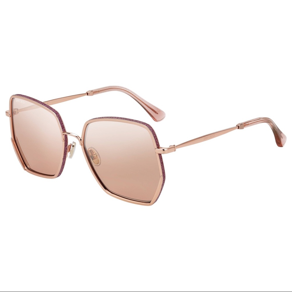 Jimmy Choo ALINE/S Pink Flash Silver Sunglasses